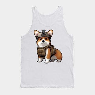 Tactical Corgi Tank Top